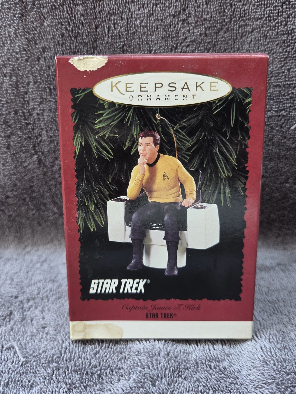 1995 Hallmark Star Trek Captain James T Kirk Keepsake Ornament Boxed